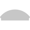 Ekena Millwork Segment Arch 3 Spoke Architectural Grade PVC Combination Pediment, 48"W x 18-7/8"H x 2-3/4"P PEDPC048X190SEG03 - alternate 2